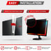 VINTEZ Acrylic 24 Inch Computer Privacy Screen Filter for Widescreen Computer Mo