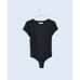 Madewell Crewneck Thong Bodysuit Black S