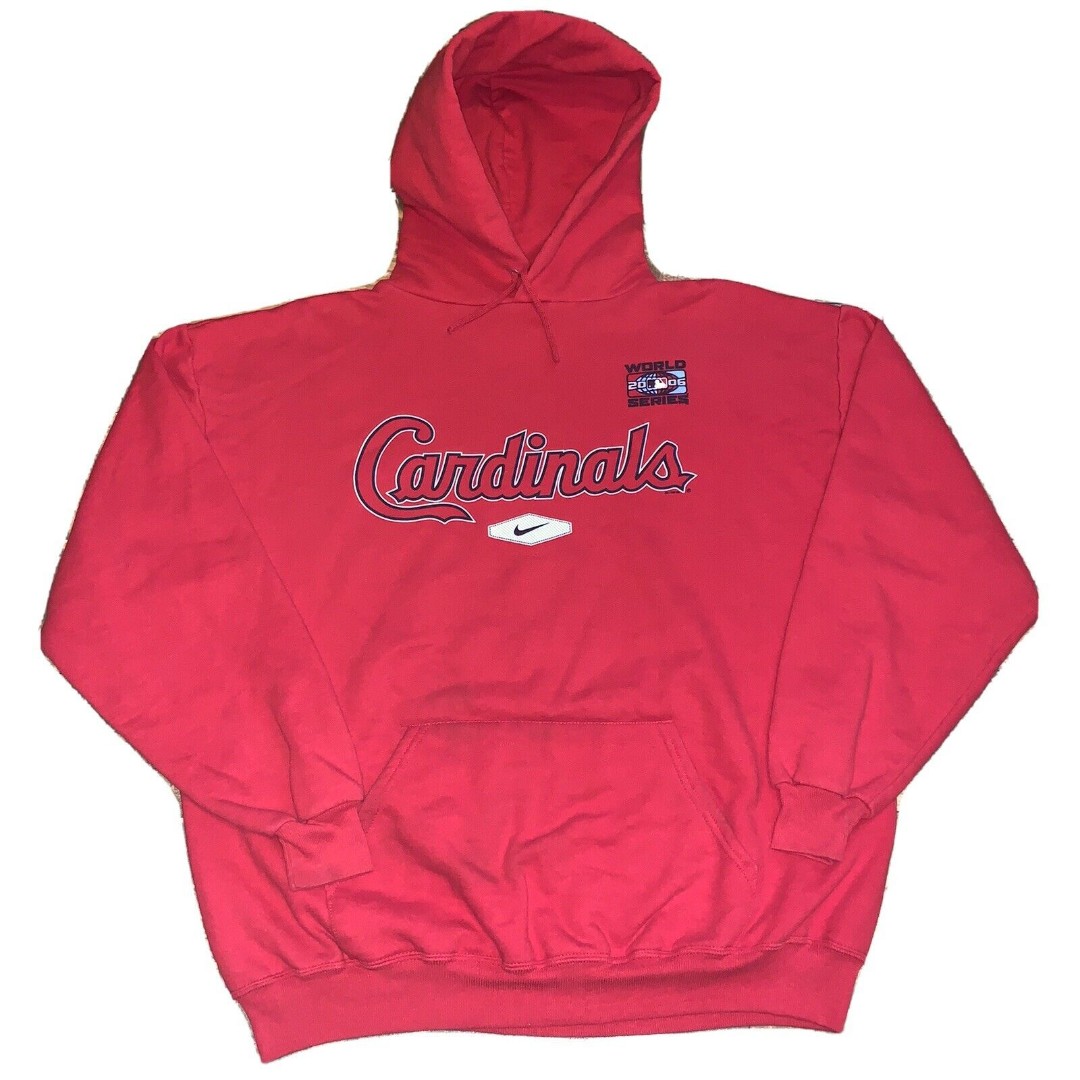 Vintage Nike St Louis Cardinals Embroidered Center Swoosh Hoodie Travis Scott XL