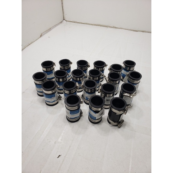 Lot of 20 PREMIER 1-1/4 x 1-1/4 Flexible Rubber Coupling w/ 2 S.S. Clamps