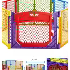Toddleroo by North States Superyard Ultimate 8 Panel Baby Play Yard