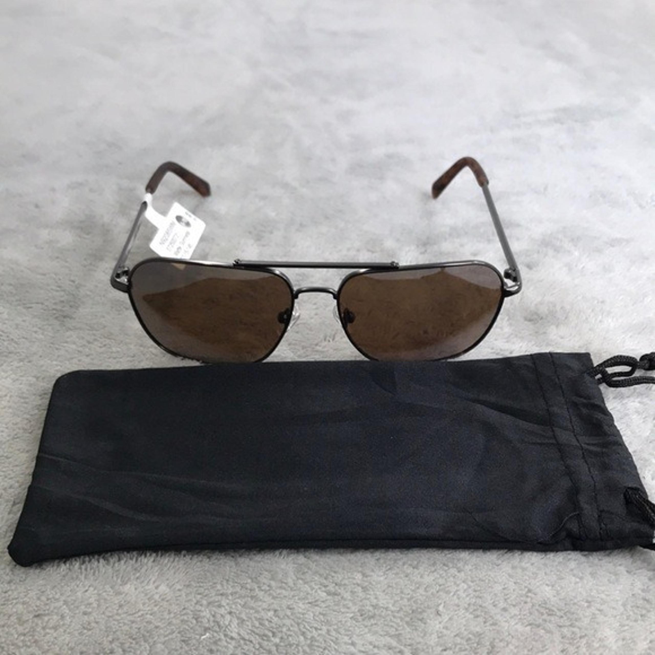 Nautica Men's Gunmetal Gray Metal Frame Aviator Sunglasses New