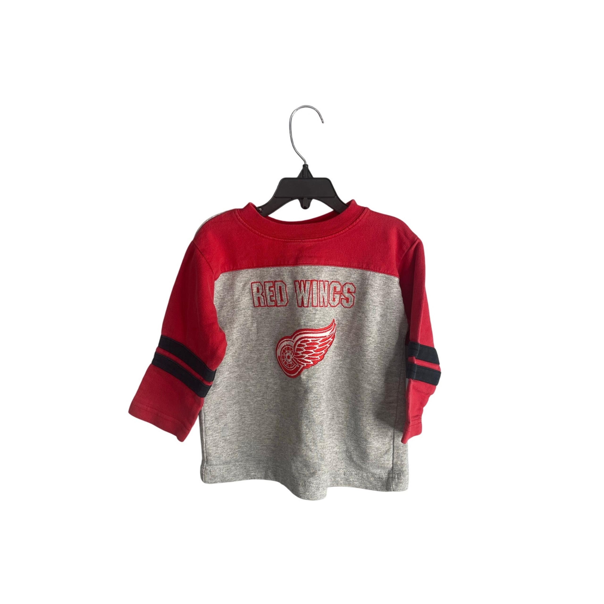 Coolest Kids NHL Red Wings red gray sweatshirt kids toddler unisex size 4T