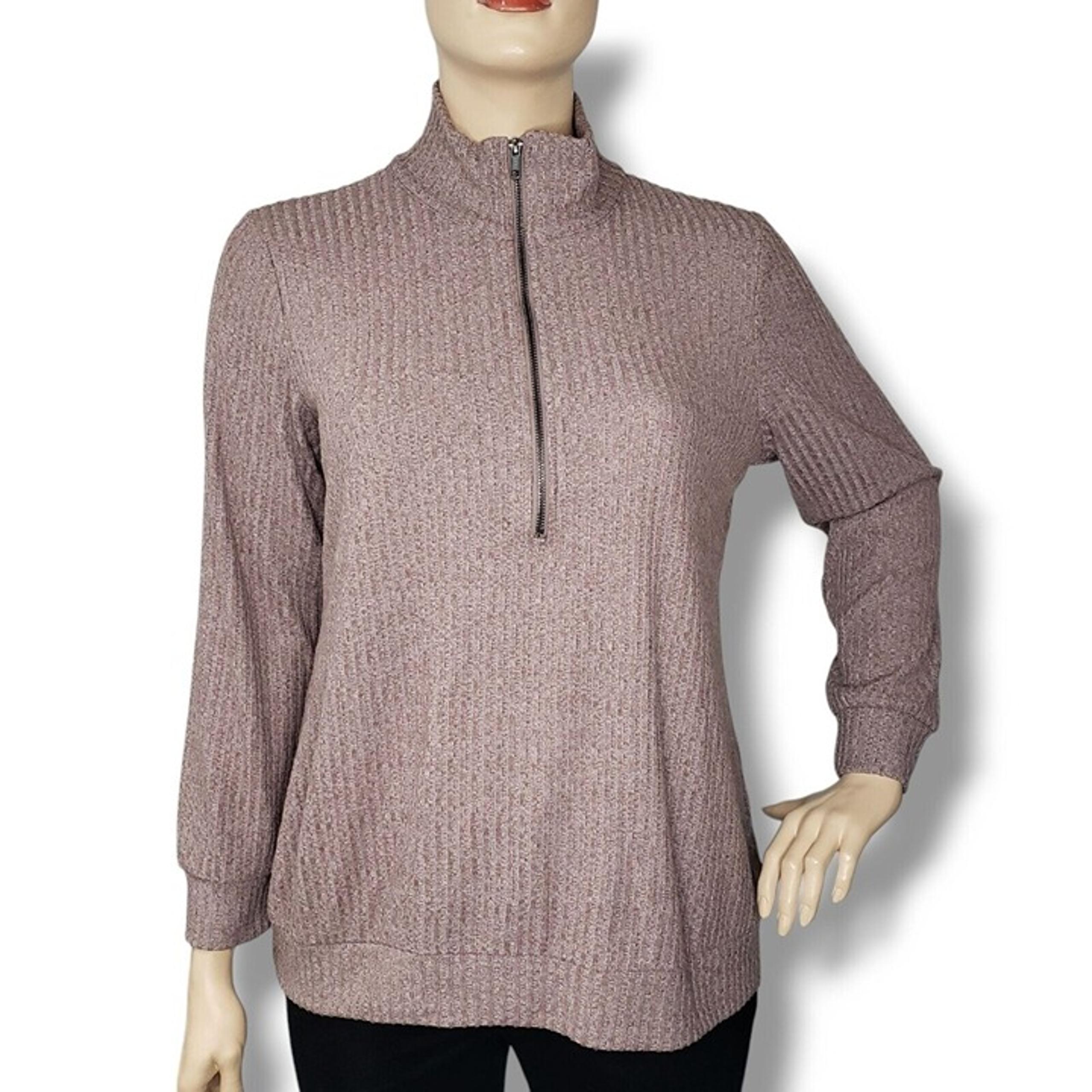 Torrid Quarter Zip Sweatshirt Womens 2X Relaxed Fit Super Soft Plush Rib PInk