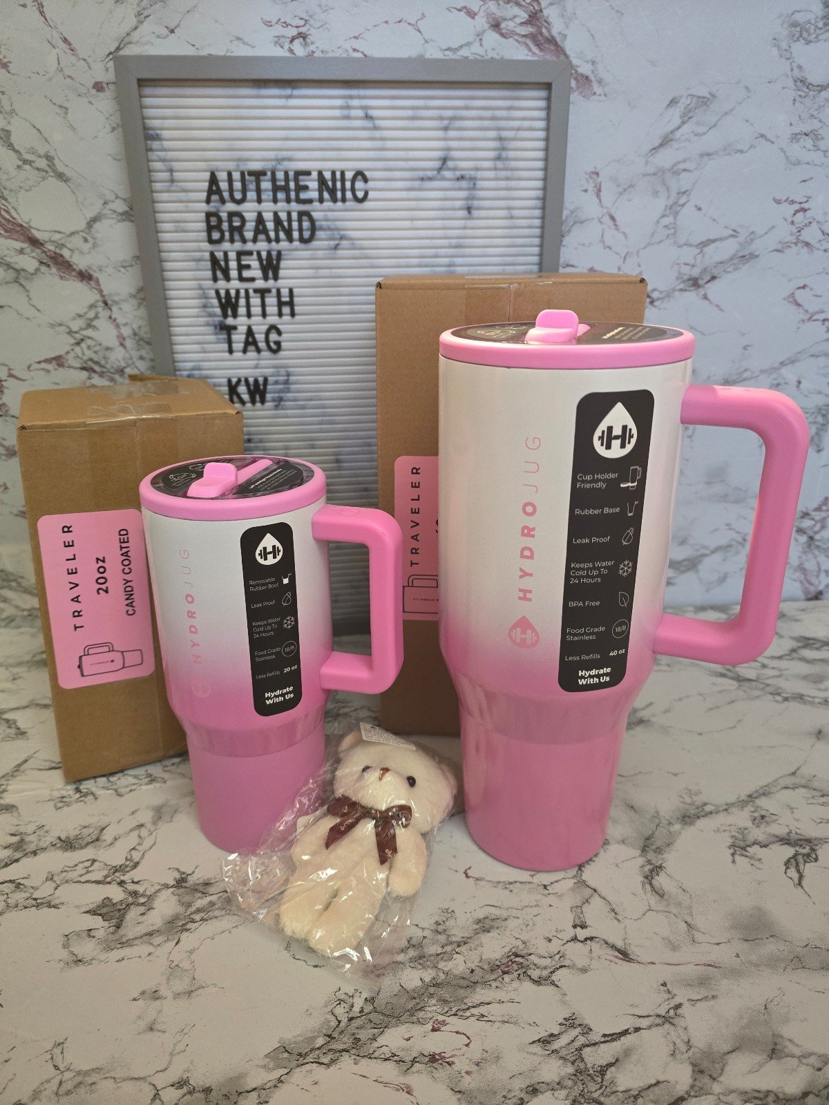 Hydrojug Candy Coated 20 & 40oz tumbler set