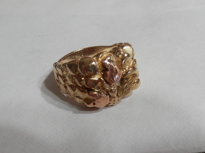 Vintage black hills gold mens rings best sale