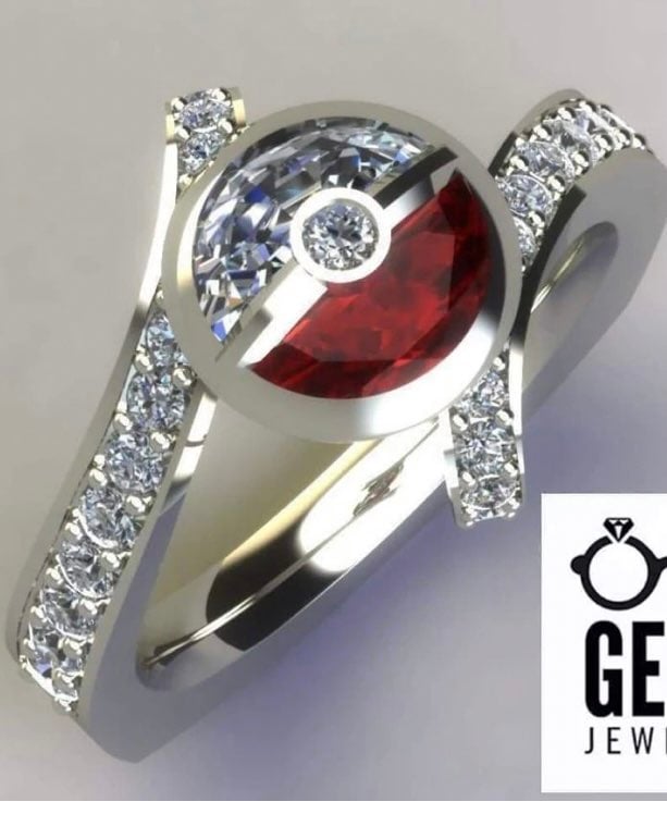 Pokémon Pokeball Ring size