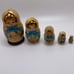Rare Vintage Russian Matryoshka Nesting Doll Hand Crafted 5 Dolls
