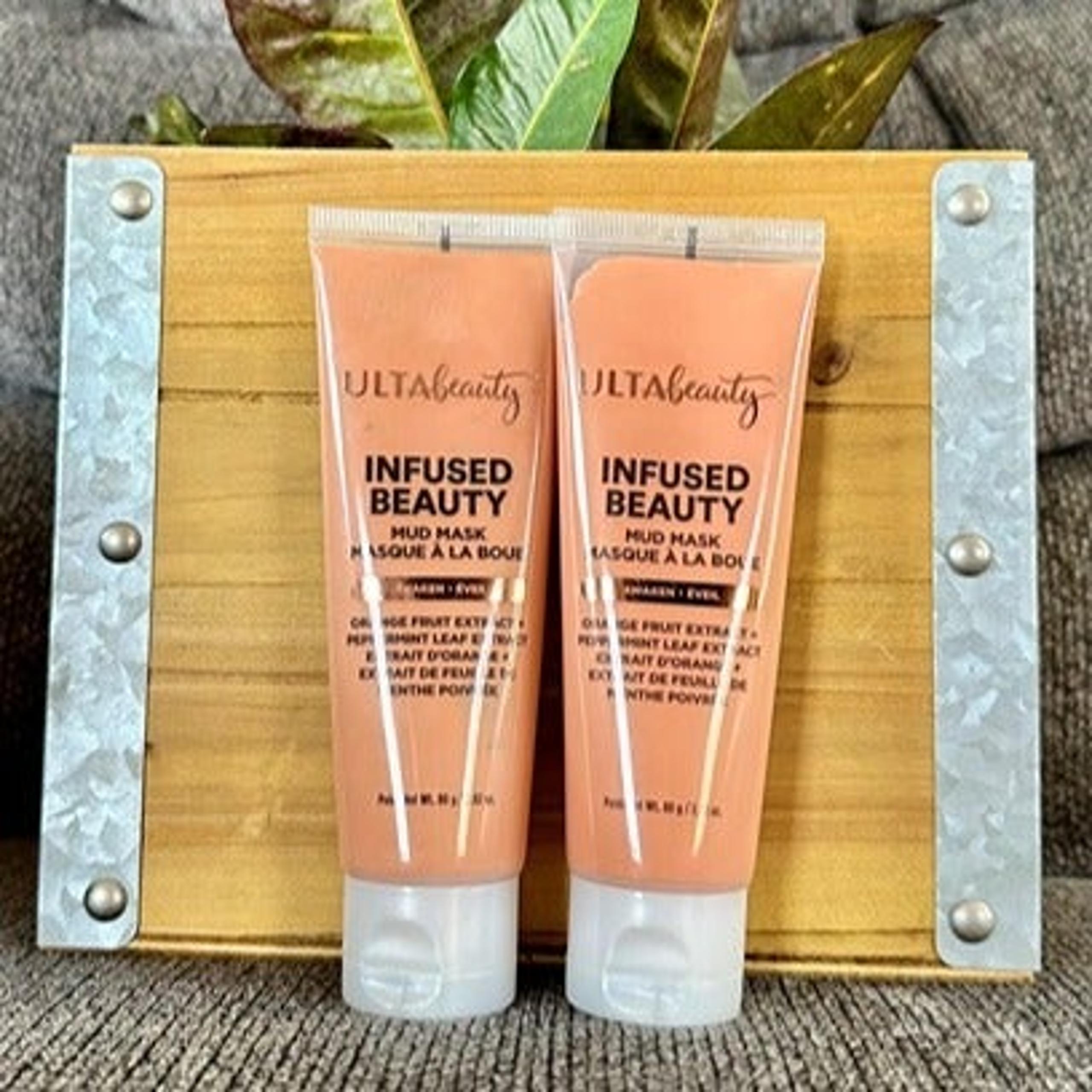 Ulta Beauty (Set of 2) Infused Beauty Mud Mask Orange Fruit&Peppermint Leaf-NEW