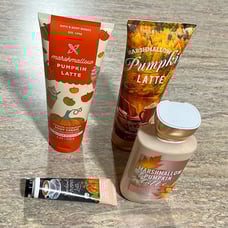 4-Piece Bath and Body Works Marshmallow Pumpkin Latte Body Creams & Lotions Set