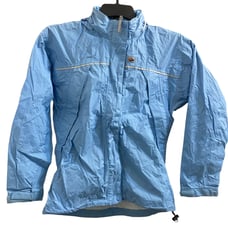 Lowe Alpine Womens Rain Jacket with Hood Light Blue Size Small