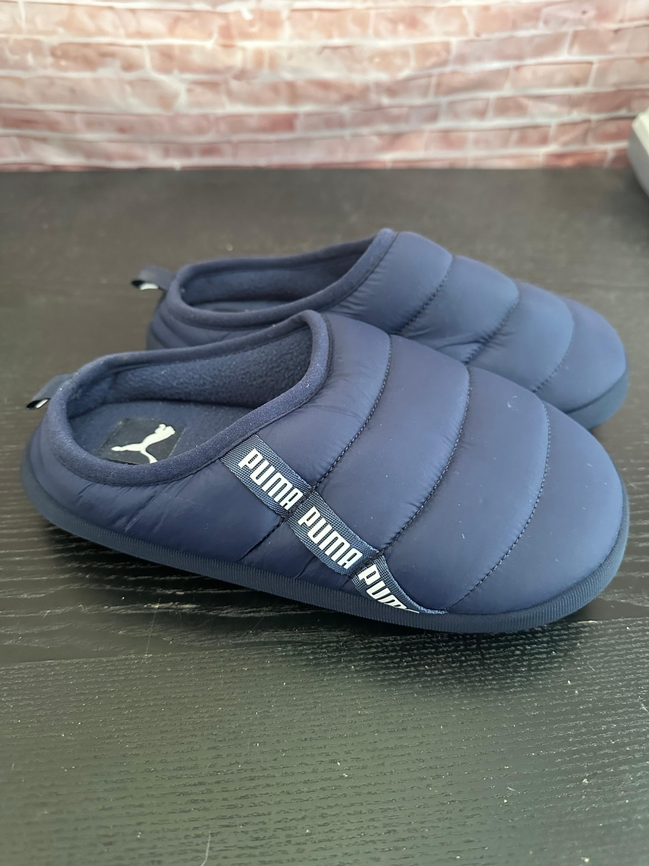 puma blue puffy scuff slippers Euro 38 Women’s 7.5/8 Children’s Size 6