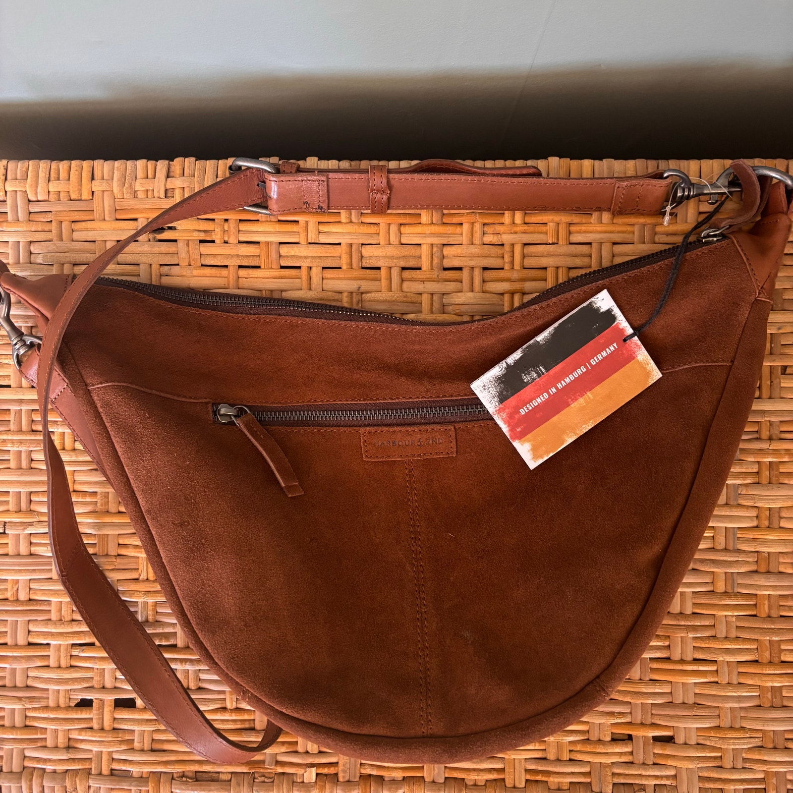 Harbour 2nd Cognac Leather Hobo Style Purse NWT