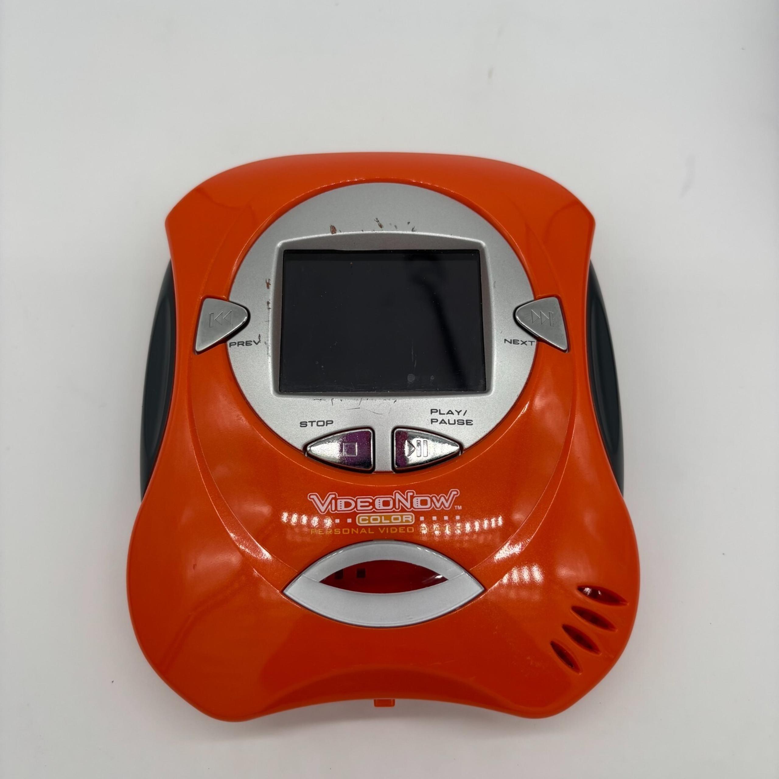 VideoNow Color Personal Video Player Orange Video Now Media Disc Untested