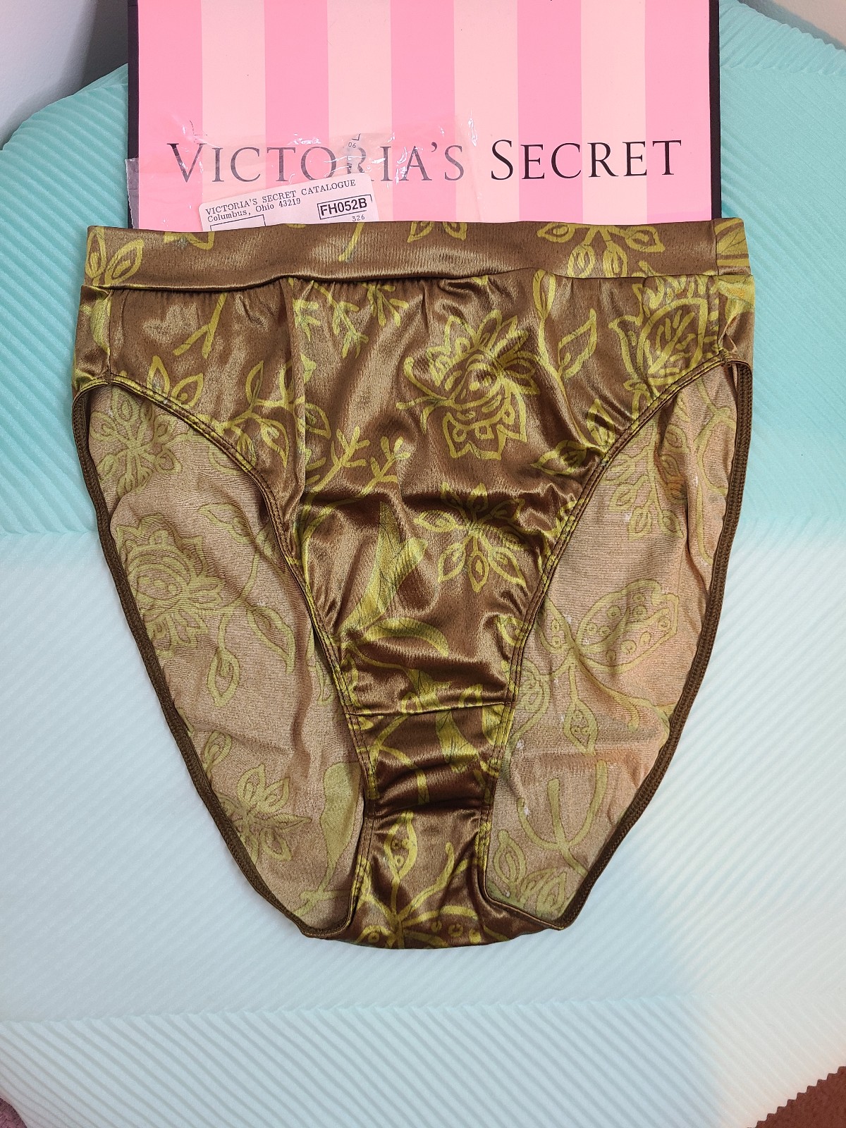 NWT VTG Victoria's Secret Second Skin Satin Hi-cut Brief Panty Size Lg