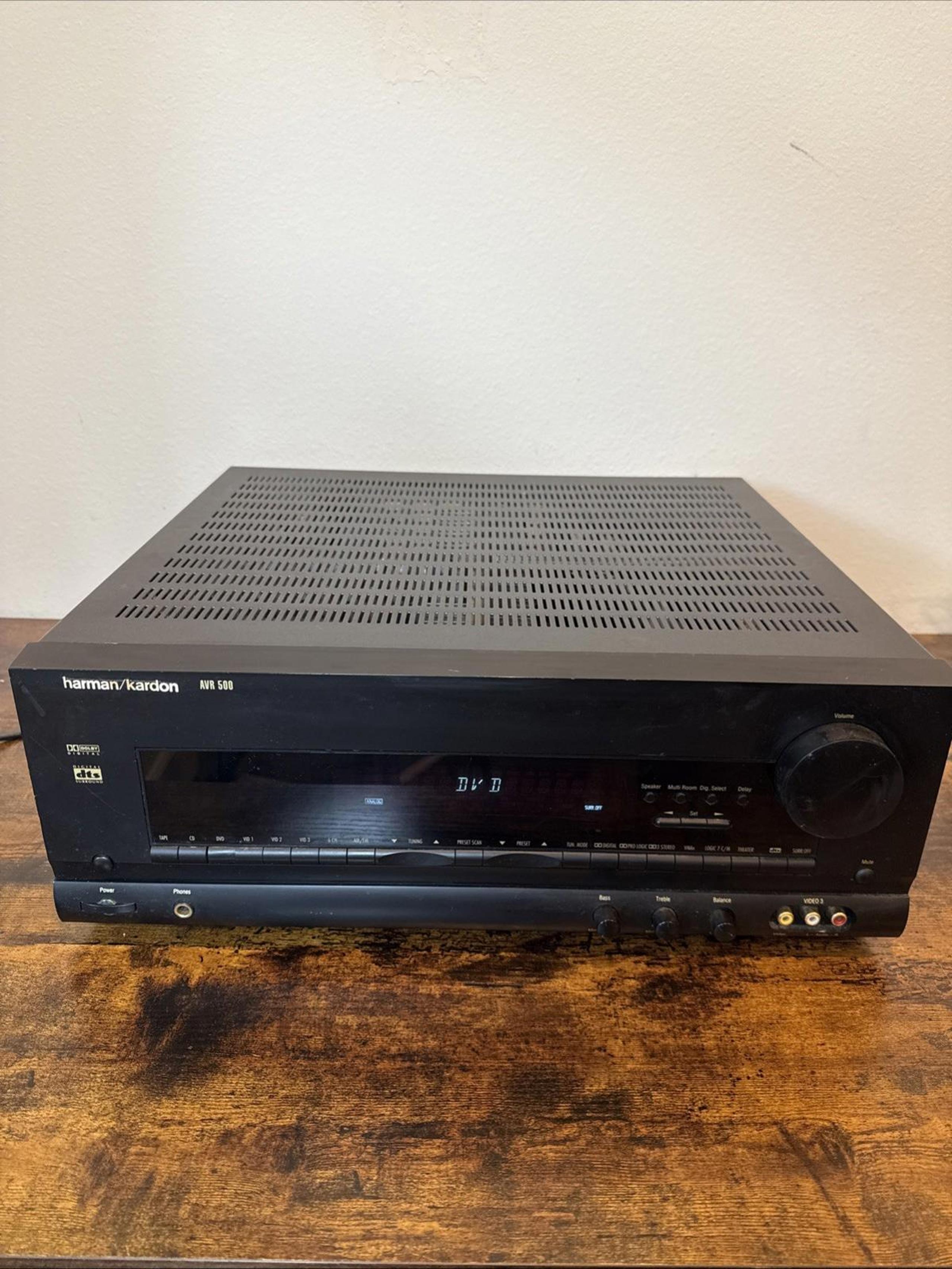 Harman Kardon AVR-500 Home Theater 5.1 Channel Audio Video AV Receiver