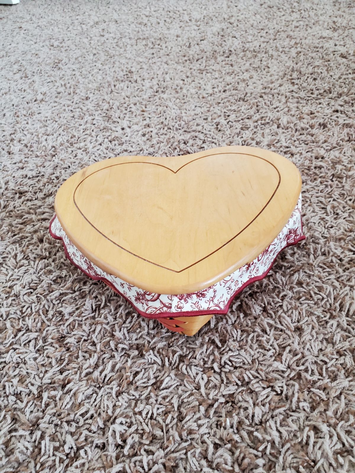 1999 Heart Shaped Longaberger Basket