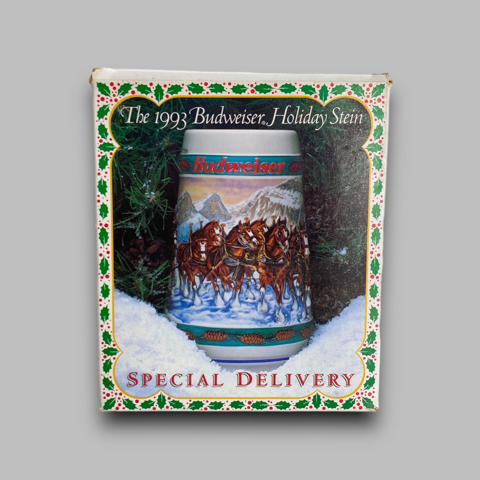 Vintage Budweiser Stein Original Box