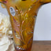 Fenton Inverted Floral Amber Iridescent Collection