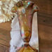 Fenton Inverted Floral Amber Iridescent Collection