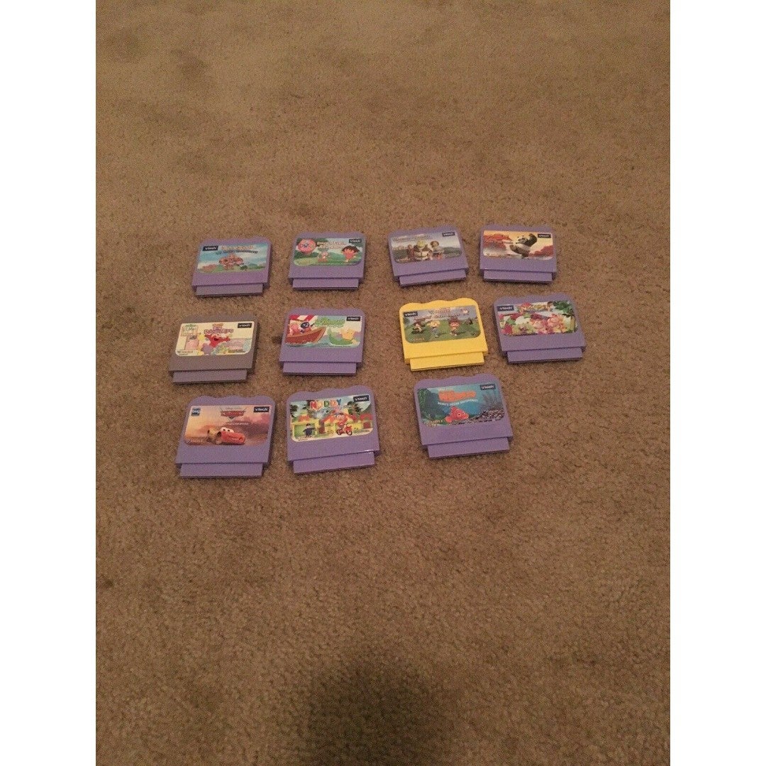 11 Pc Lot VTech V-Smile Video Game Cartridges