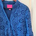 Lilly Pulitzer Hazelanne Eyelet Tiered Cotton Trapeze Dress in Oyster Bay Navy