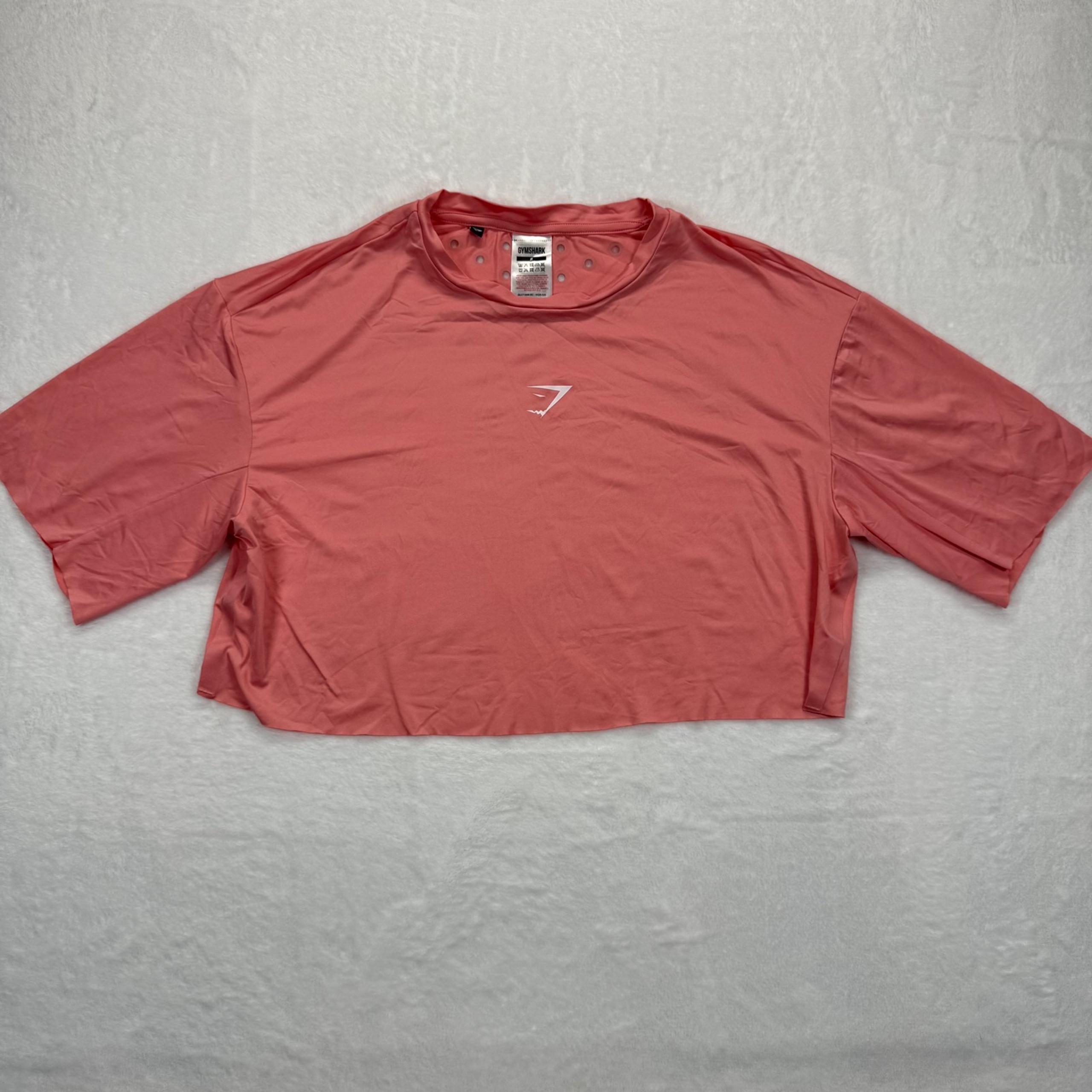 Gymshark Cropped Training T-Shirt Vented Back Short Sleeve Top Small