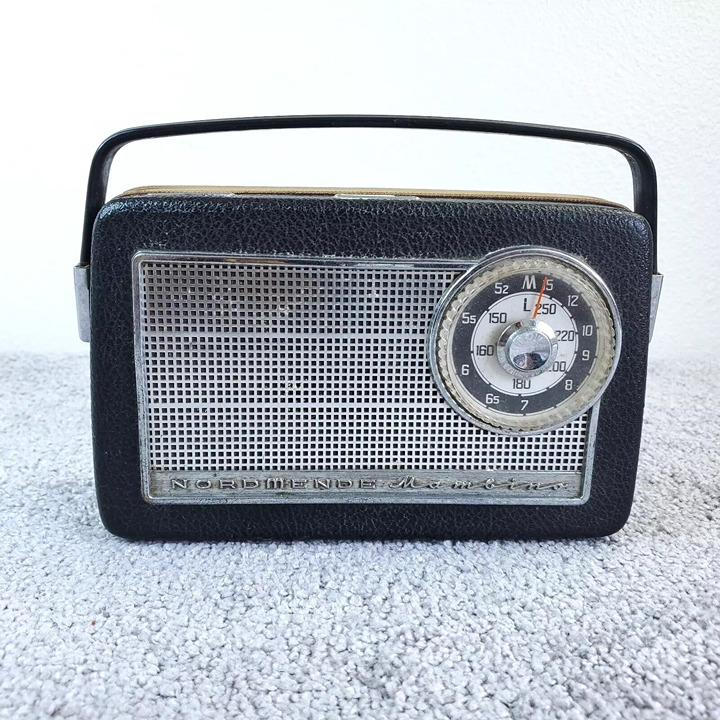 NORMENDE Condor Radio Black Portable Vintage 1960's West Germany Not Working