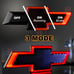 2014-18 GM Chevy Silverado LED Illuminated Bowtie Emblem for Tailgate, ALL BLACK