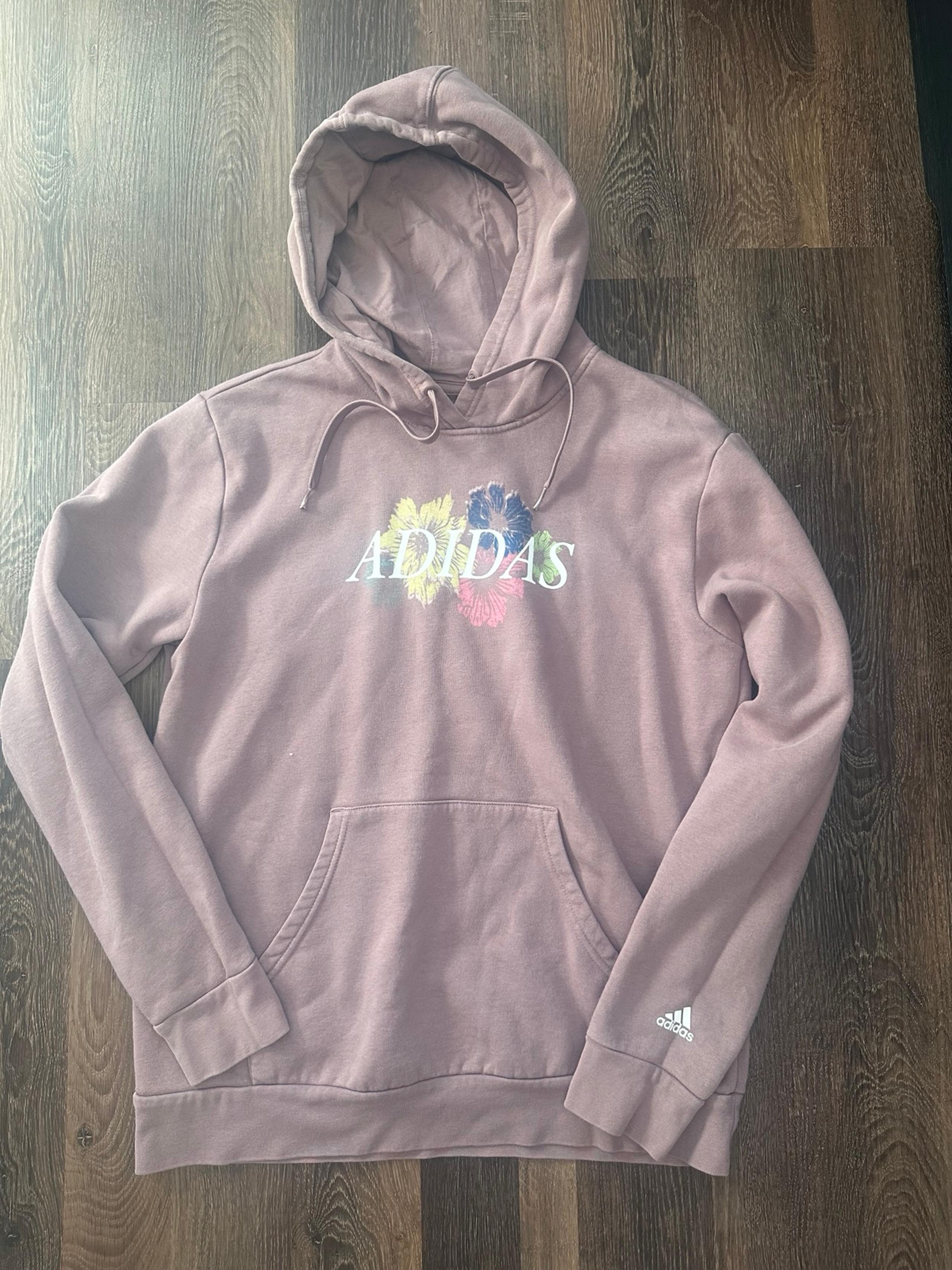 Women’s Adidas Floral Logo Hoodie Size L
