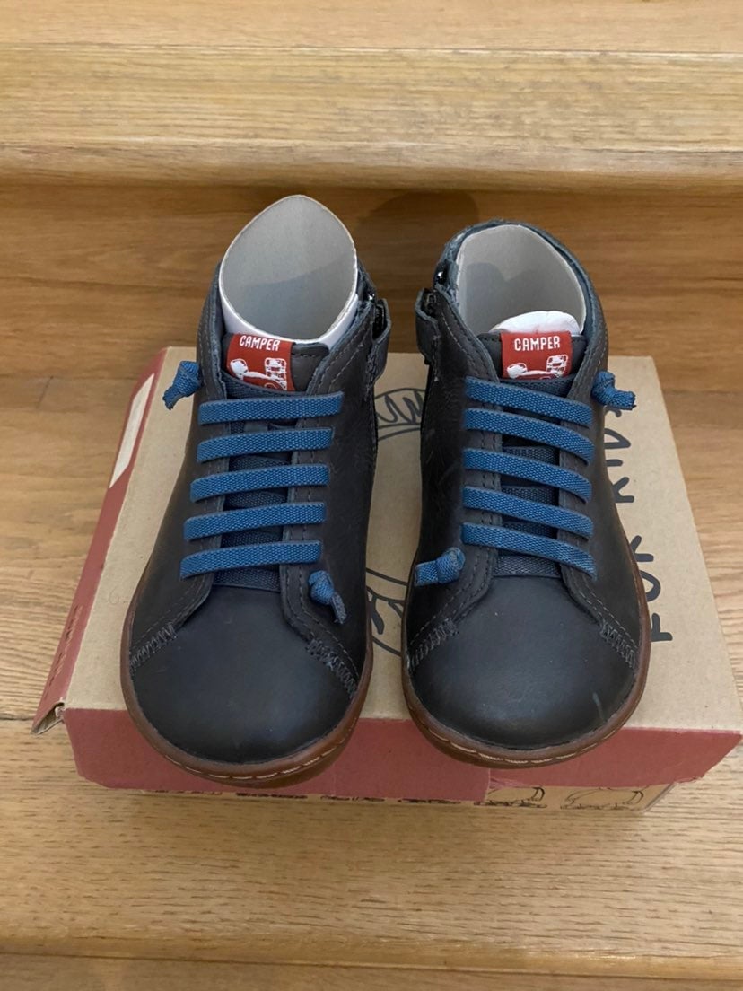 New Camper Peu kid leather high top T11