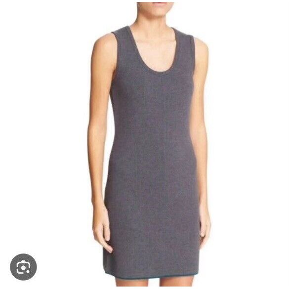 RAG & BONE Andee Merino Wool Sleeveless Sweater Dress Gray Teal Size Small