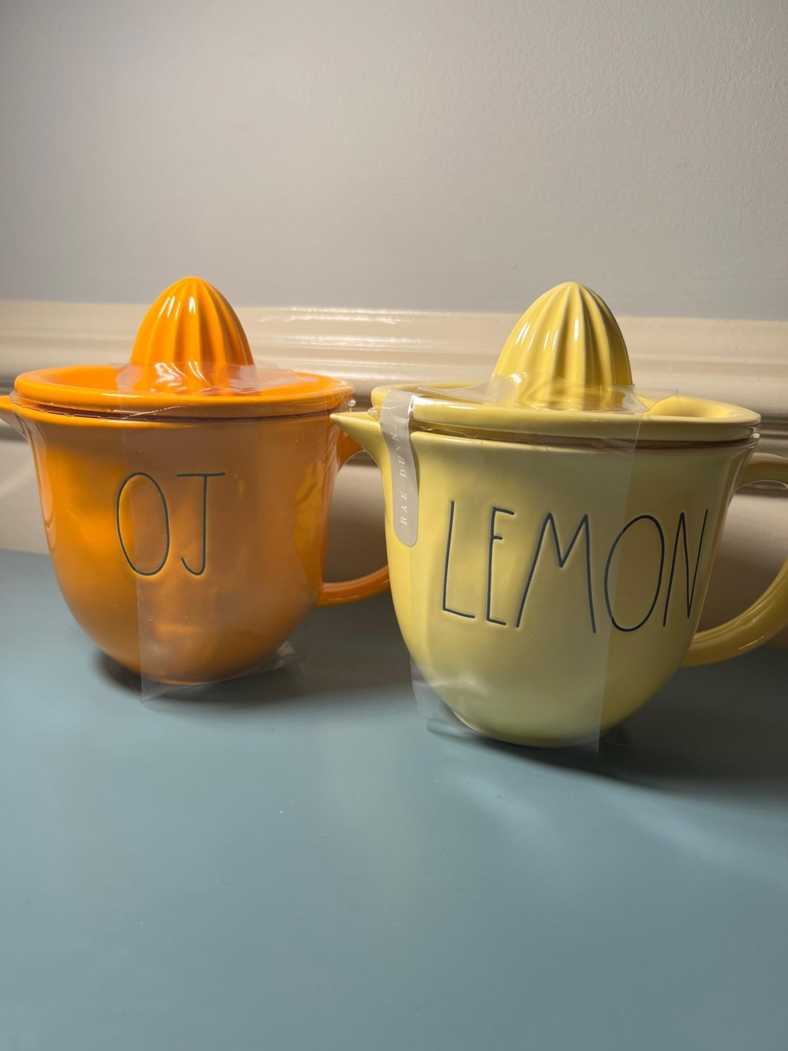 Rae Dunn LEMON and ORANGE juicer
