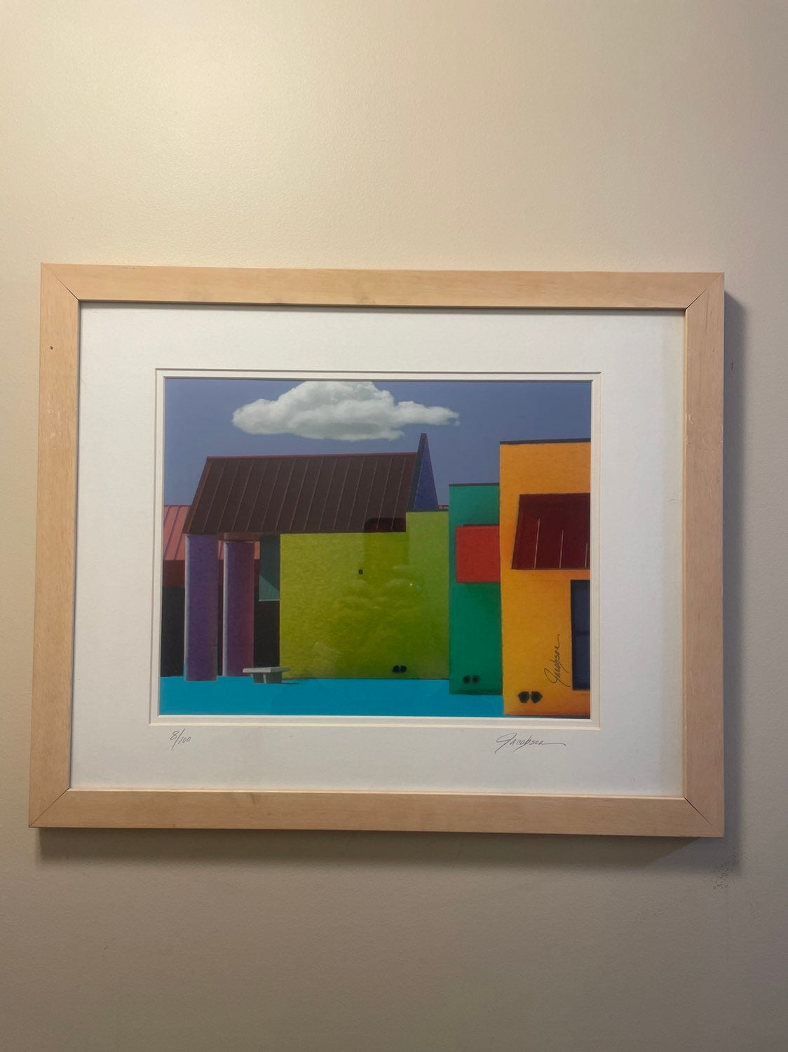 Schoolhouse 3 by Jackie Jacobson. Print 8/100 of Original Painting.