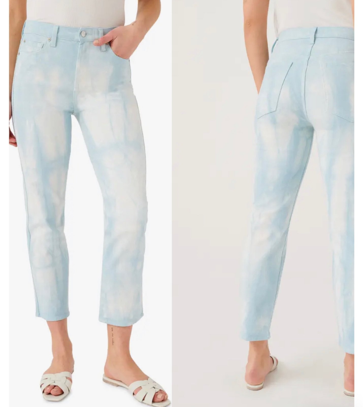 7 For All Mankind cropped straight jeans