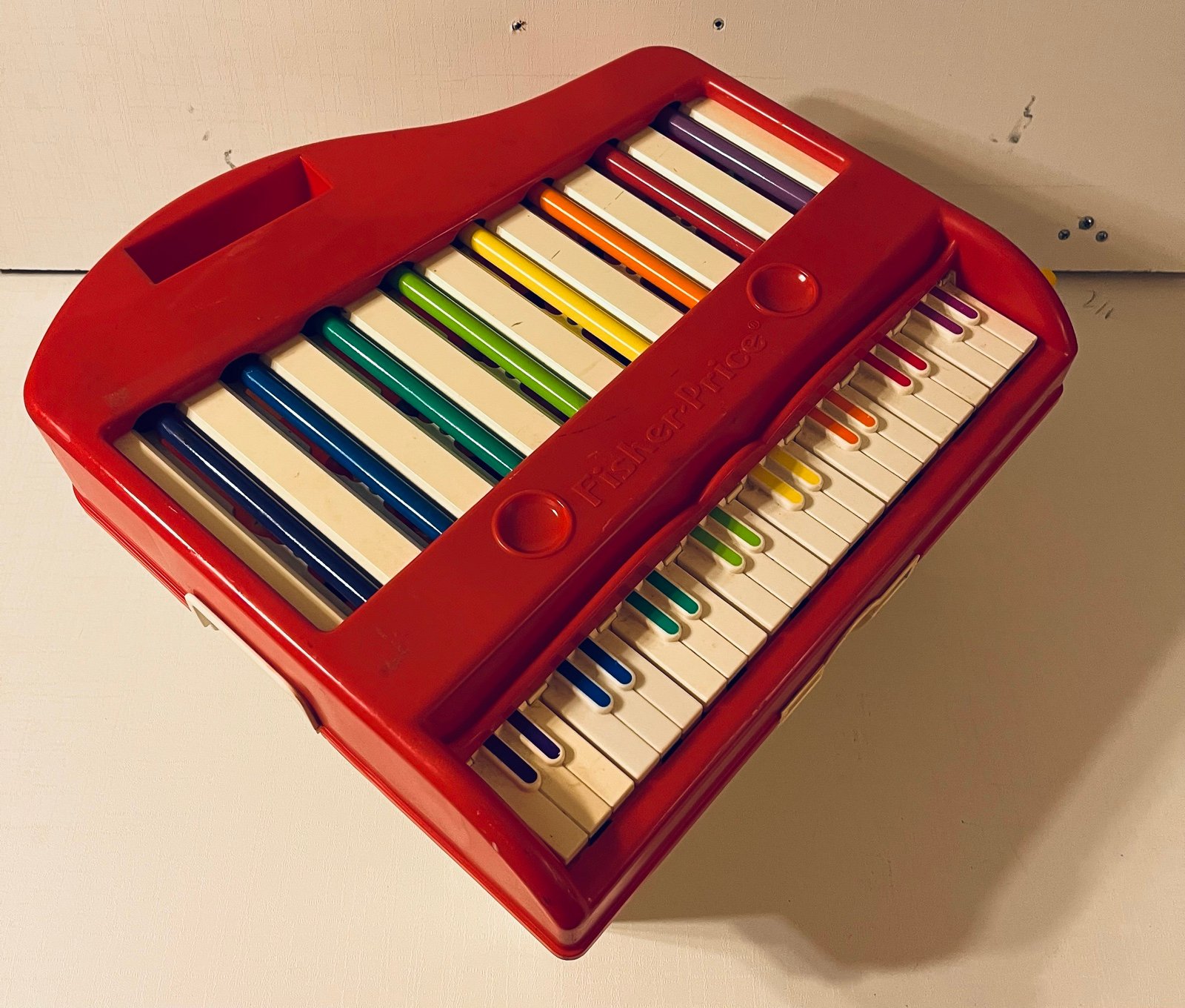 Vintage 1989 Fisher Price Record Player Grand Piano Xylophone Tested Works 2225.
