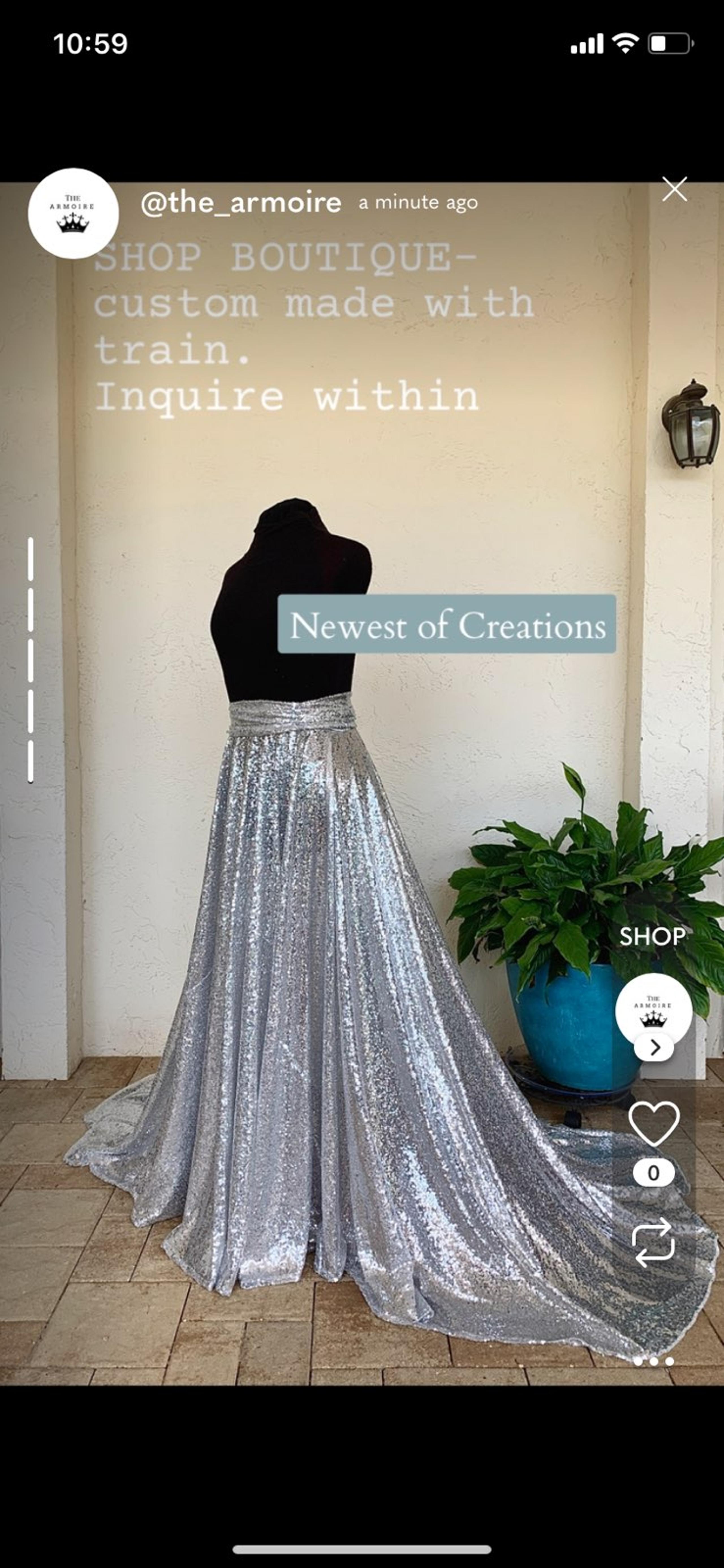 Custom Made Sequin Skirts