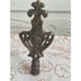 Vintage 1930s Cast Iron Gold Gilt Floral Ornate Large Lamp Finial 5.25x2.25