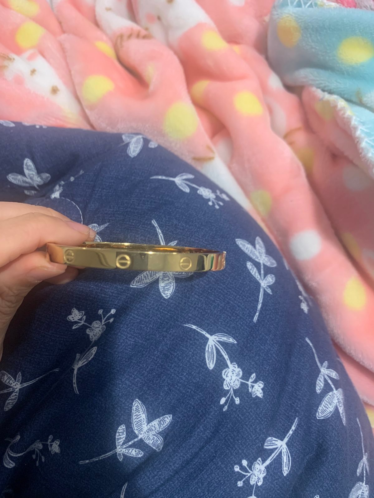 Bracelet in gold color, One size fits al