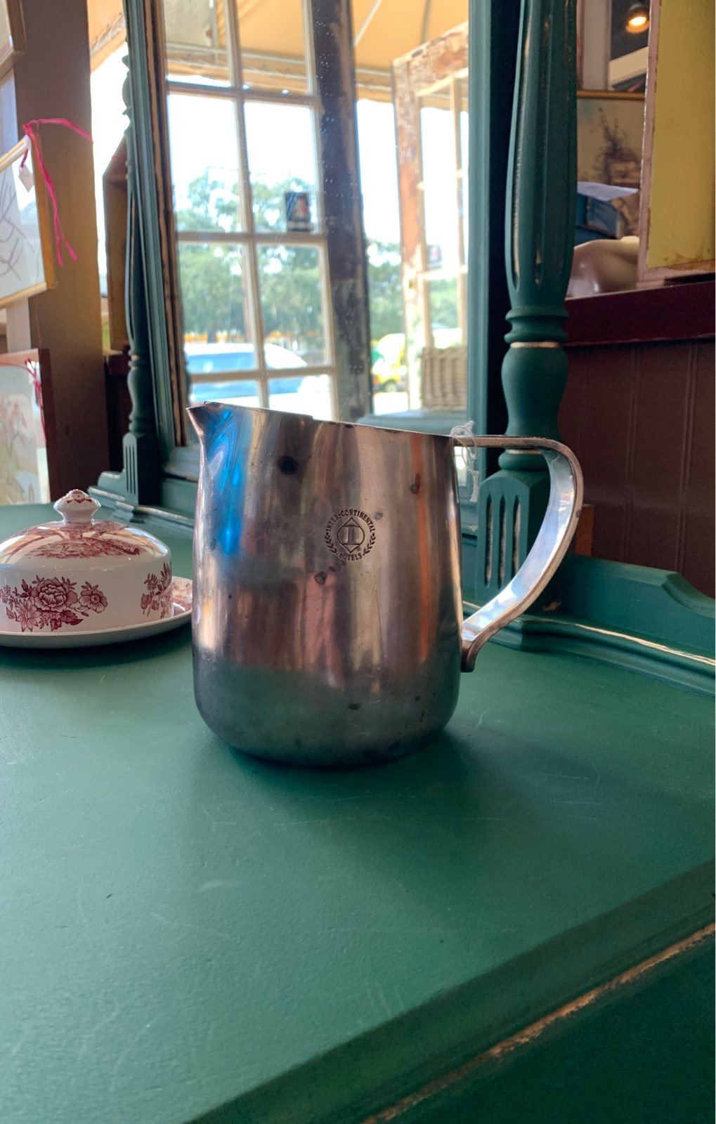 Vintage Intercontinental Hotels water pitcher.