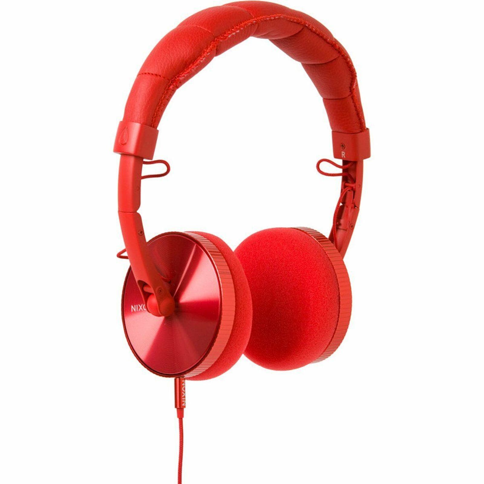 Nixon Nomadic Foldable Headphones in Red