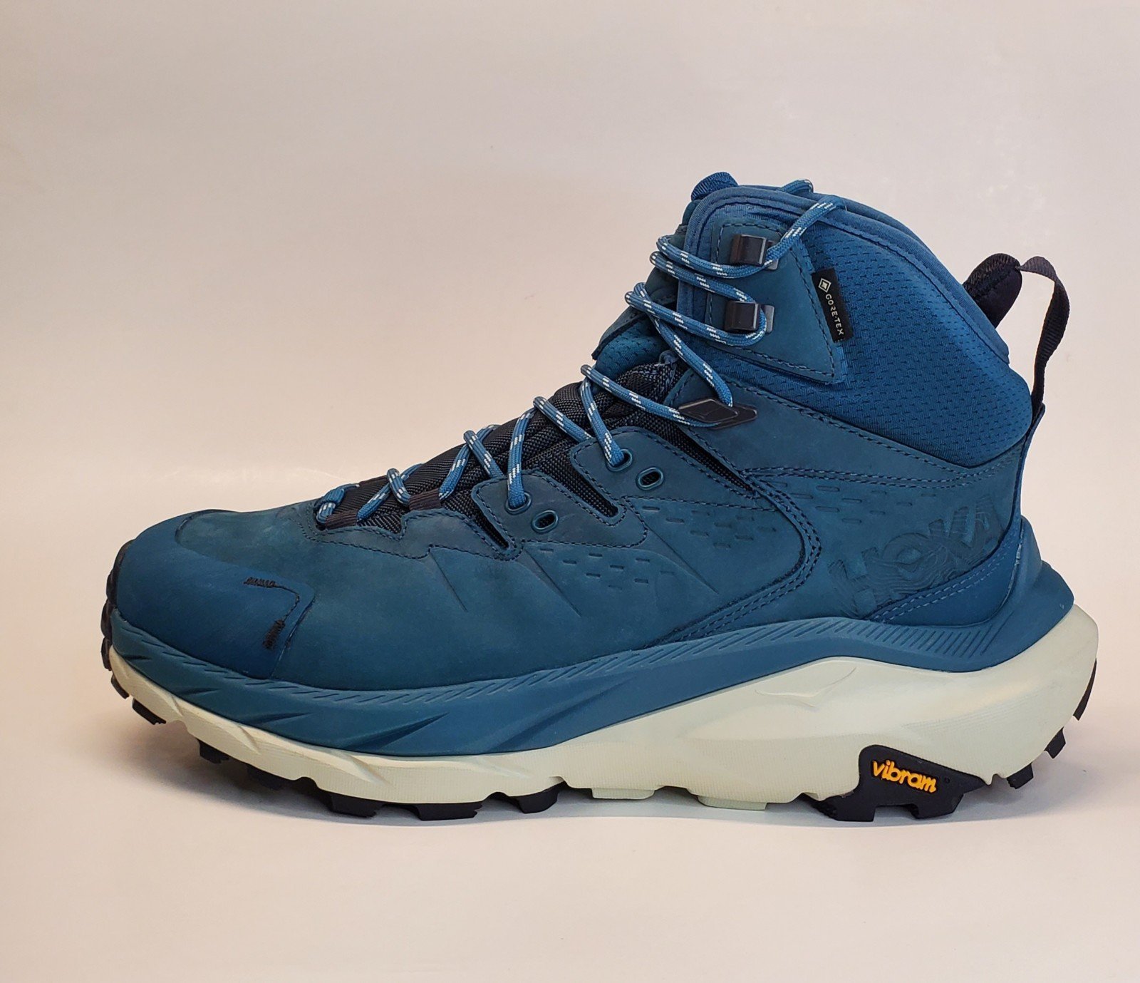 New HOKA Kaha 2 GTX Waterproof Hiking Boots Vibram Sole Teal Blue Women's 9B