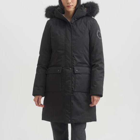 Toboggan Sienna Water-Resistant Down Parka Jacket Black Size XS NWT