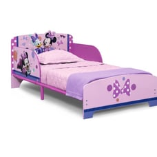 Minnie Mouse Wood & Metal Toddler Bed by Delta Children, Pink