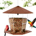 Bird Feeders for Outdoors Hanging Bird Feeder Wild Bird Seed, Brown