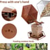 Bird Feeders for Outdoors Hanging Bird Feeder Wild Bird Seed, Brown