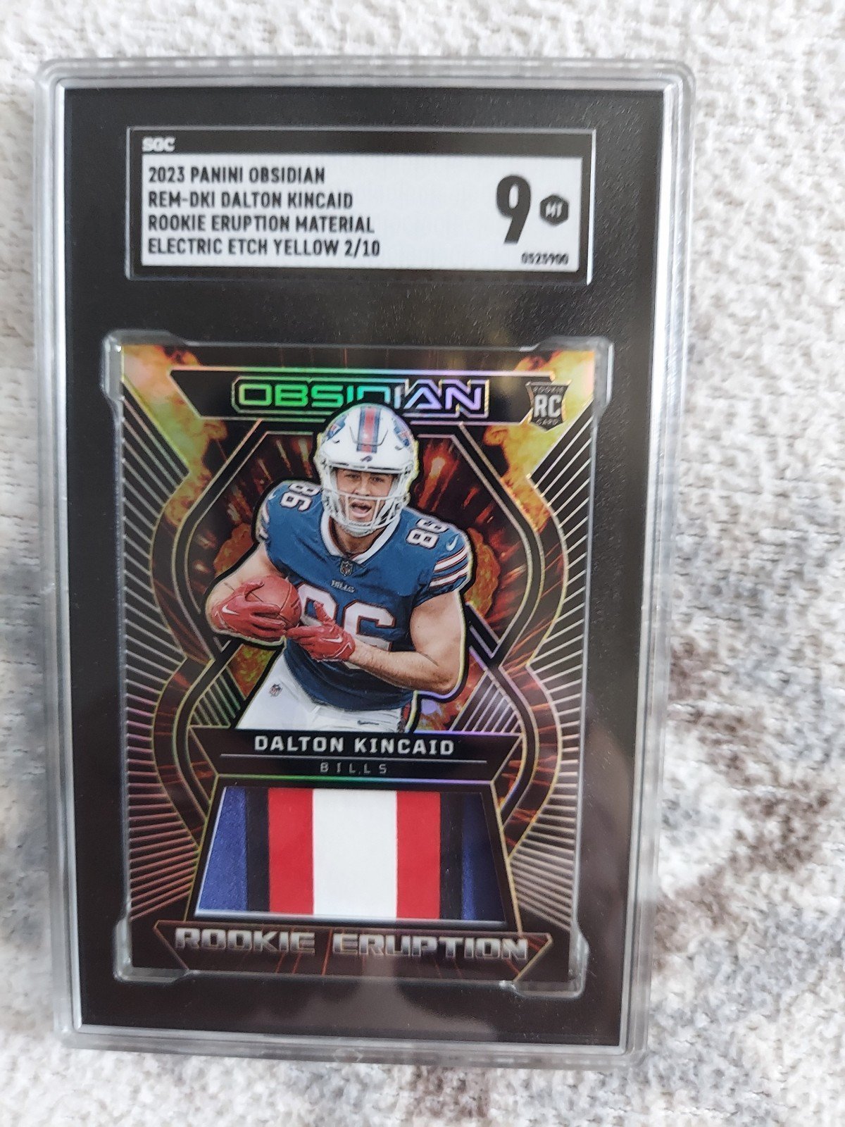 2023 Dalton Kincaid Rookie Eruption Materials