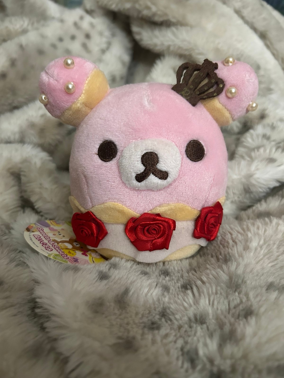 Rilakkuma cupcake plush super rare vintage with tag kawaii bear plush plushie