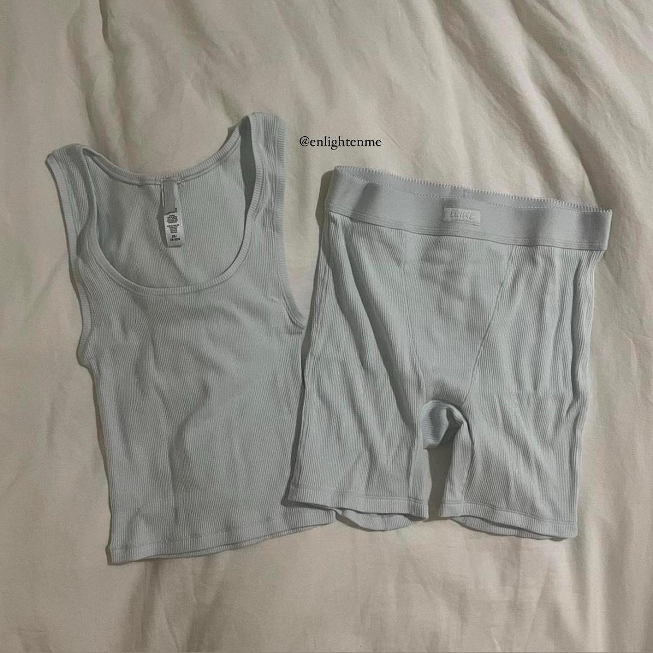 Skims Cotton Rib Set in color Cloud