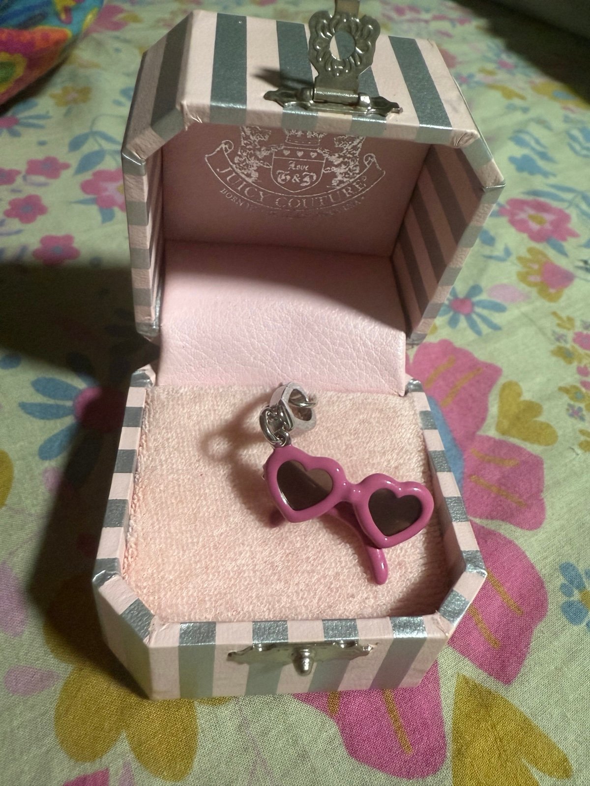 Juicy Couture Heart Shaped Glasses Charm *Vintage*